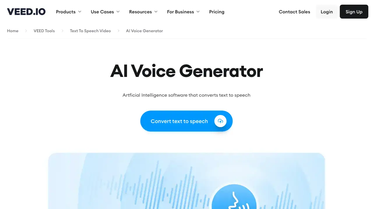 Veed AI Voice Generator